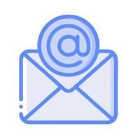 Email icon with envelope and an email icon vector