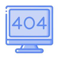 40404 error on computer screen vector