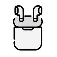 A black and white illustration of a backpack vector