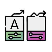 Two icons of a computer and a phone vector