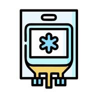 A medical device with a snowflake on it vector