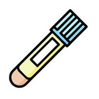 A pencil with a blue tip on it vector