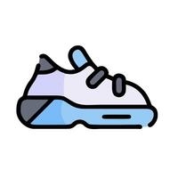 Sneaker icon in flat style vector