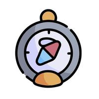 A clock with a colorful heart on it vector