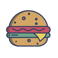 A hamburger icon on a white background vector