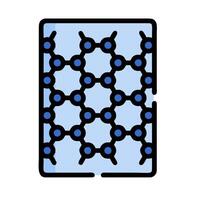 A blue and black pattern on a white background vector