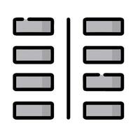 A black and white image of a book shelf vector