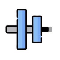 A dumbbell icon on a white background vector