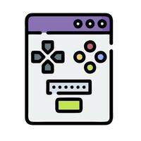 A game controller icon on a white background vector
