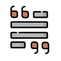 A line of text with a few different words vector