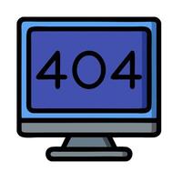 40404 error on computer screen vector