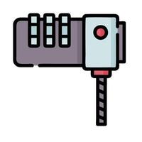 A lock with a key on it vector
