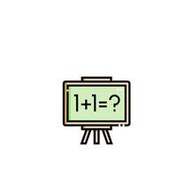 A chalkboard with a number on it vector