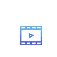 A player icon on a white background vector