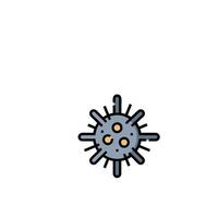 A cartoon virus on a white background vector
