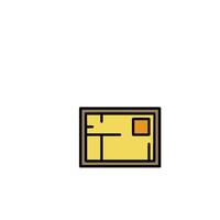 A sim card icon on a white background vector