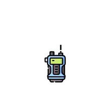 A cartoon image of a radio on a white background vector
