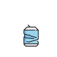 A can of soda sitting on a table vector