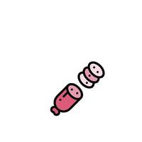 A pink piggy bank with a pink handle vector