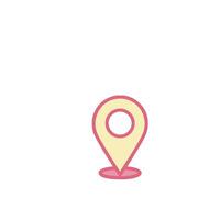 A location marker icon on a white background vector