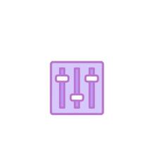 A purple square with a mixer on it vector