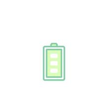 A battery icon on a white background vector