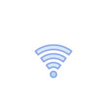 A wifi symbol on a white background vector