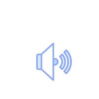 A speaker icon on a white background vector