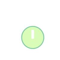 A green button with a white background vector