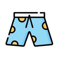 A pair of shorts with polka dots on them vector