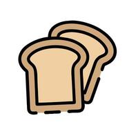 toast icon illustration on white background vector