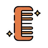 a comb with a star on it vector