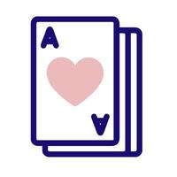 a playing card with a heart on it vector