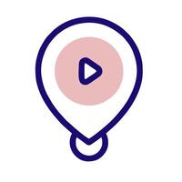 a player icon on a map vector