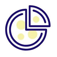 a pizza slice icon with a slice of pizza vector