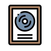 a record album icon on a white background vector