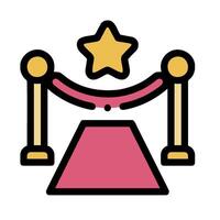 a star on a podium with a star on top vector