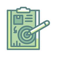a clipboard with a pen and a paper with a check mark vector