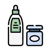 a bottle of toothpaste and a jar of toothpaste vector