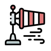 a red and white windmill icon on a white background vector