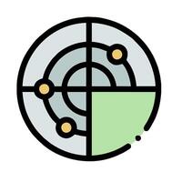 a circle with a green dot in the middle vector