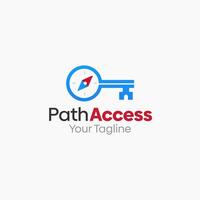 Path Access Logo Template Design. Good for Business, Start up, Agency, and Organization vector