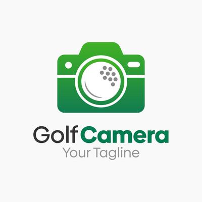 Golf Camera Logo Design Template. Good for Business, Agency, Community and Organization