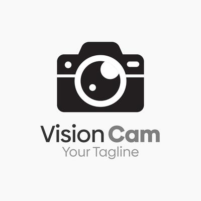 Vision Camera Logo Design Template. Good for Business, Agency, Community and Organization