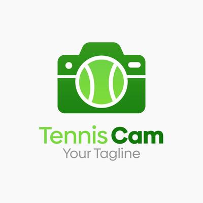 Tennis Camera Logo Design Template. Good for Business, Agency, Community and Organization