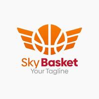 Sky Basket Logo Design Template. Good for Business, Agency, Community and Organization vector