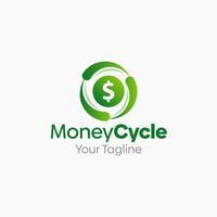 Money cycle logo design vector