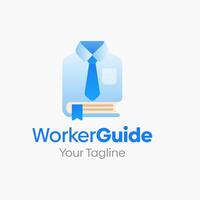 The worker guide logo is shown on a white background vector