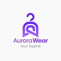 The aurora wear logo vector