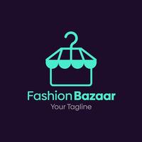 Fashion bazaar logo design vector